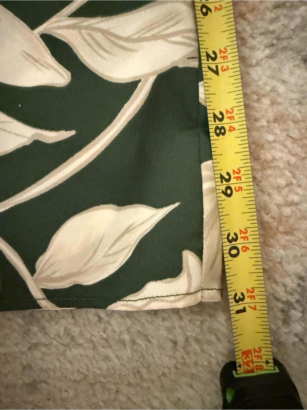 Mango Dark Green Midi Skirt with Cream Floral Print - Picture 6 of 6